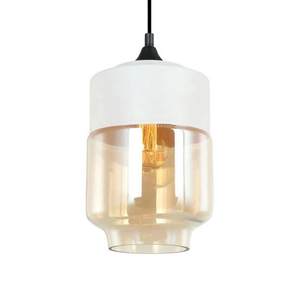 Lampa wisząca MOLINA dł. 47,5cm 4xE27 | bursztynowy