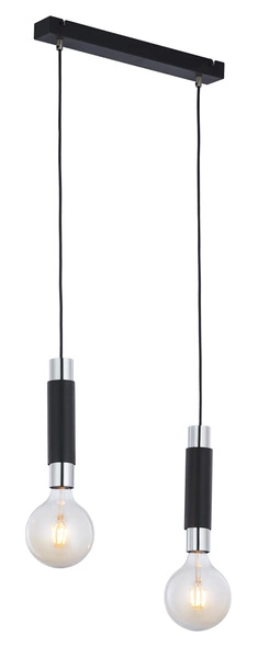 Nowoczesna Lampa wisząca LILE wys. 29-60cm 2xE27 15W IP20 | Chrom