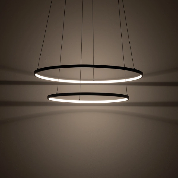 Lampa wisząca CIRCOLO POWER LED 11647 3000K 67W 3700lm wys.149cm | czarny