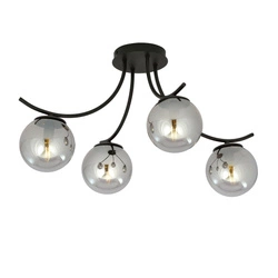 Lampa sufitowa Emibig BOSTON 4 Czarny/GRAFIT 1110/4