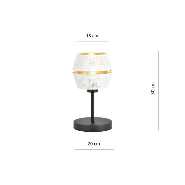 Lampa biurkowa Emibig MALIA LN Biały/GOLD 1184/LN