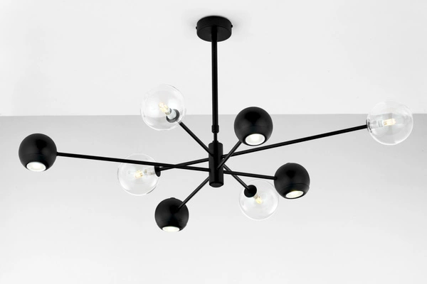 Nowoczesny Żyrandol MOKA wys. 47-69cm 4xG9 4xGU10
14W IP20 | Czarny