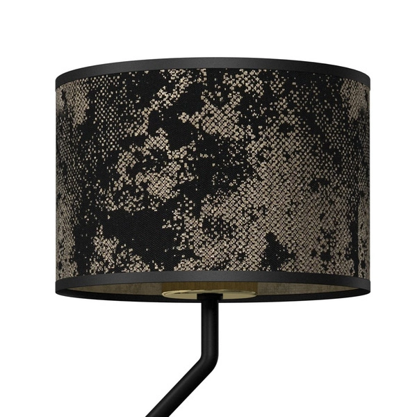 Kinkiet SATINO GOLD 1xE27 + 1x mini GU10 | czarny złoty