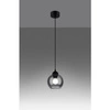 Lampa wisząca ALINO 1, czarny/dymiony, 1x60W E27, SL.1141