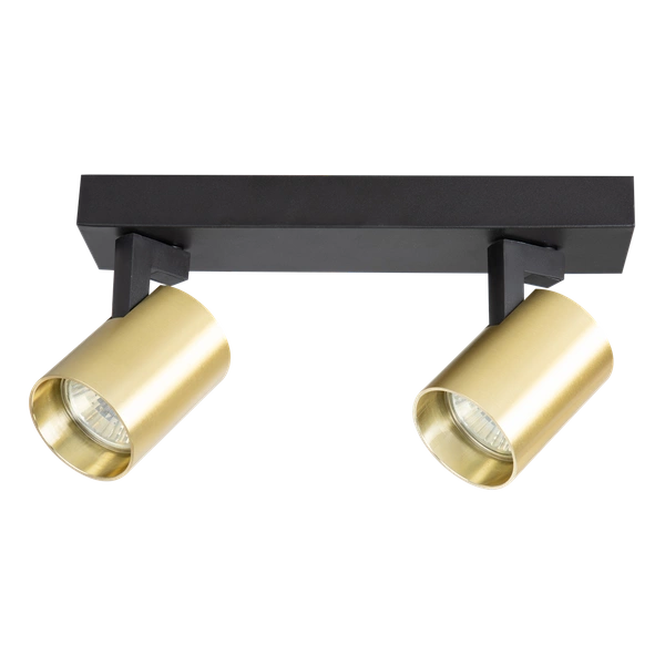 Lampa sufitowa Volf Spot 2xGU10 | Czarny złoty
