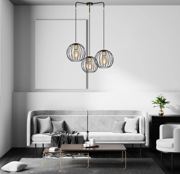 Lampa wisząca Emibig ALBIO 3 Czarny 144/3