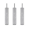 Lampa wisząca LUVO 3 czarna stal, beton, SL.0655