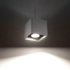 Lampa wisząca Sollux QUAD 1 Aluminium szary 12W LED, SL.0061
