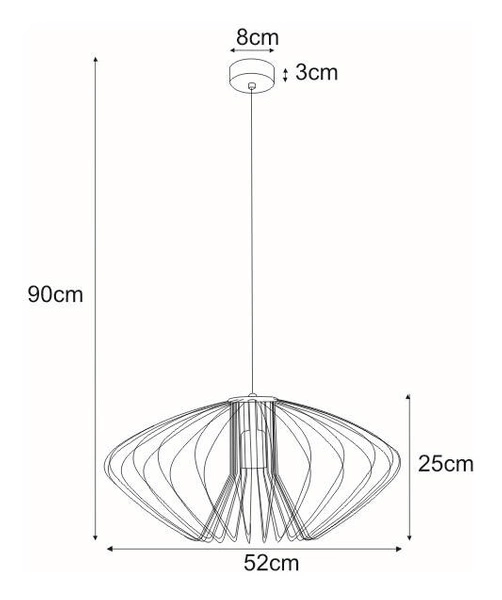 Lampa wisząca K-3407 CZARNY z serii TIZI II