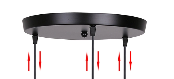 Lampa wisząca FELIS, 33-00217, czarny/bursztynowy, 3x60W E27