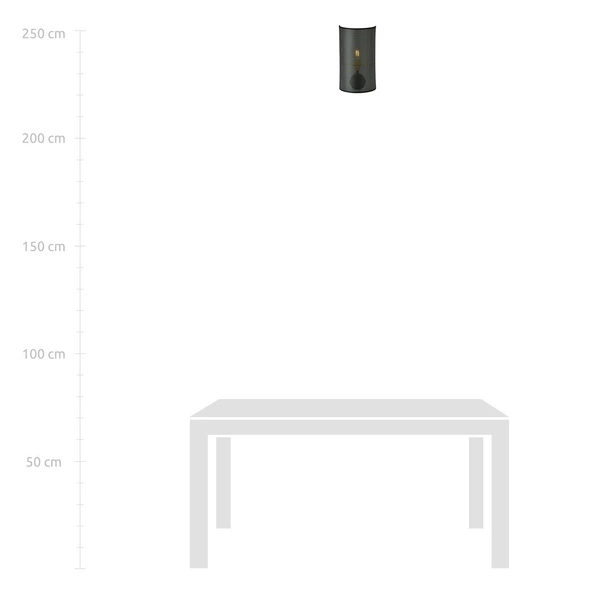 Kinkiet Emibig ASTON K1 Czarny/GOLD 1148/K1
