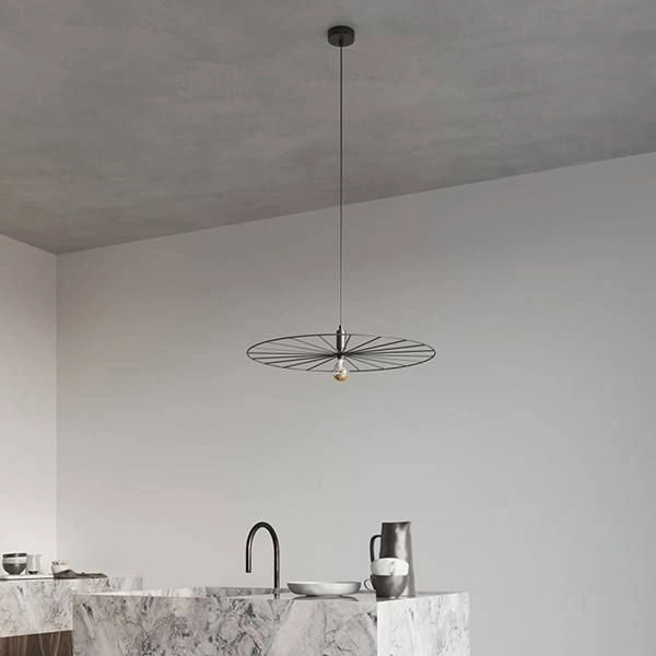 Industrialna lampa wisząca SIRKEL 60, czarna, 1x60W E27, TH.146