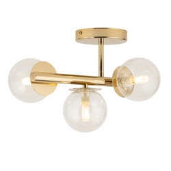 Lampa Sigma AVOLA plafon 3 złoty/transparentny 40802