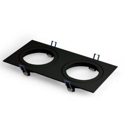Oprawa wpuszczana oczko sufitowe CROSTI GAVI DUE czarny szer. 30,3x15cm