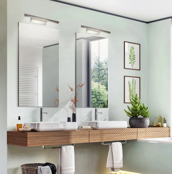 Kinkiet FORTE 20-27023 satyna 5W + 2W LED, barwa zimna 6500K