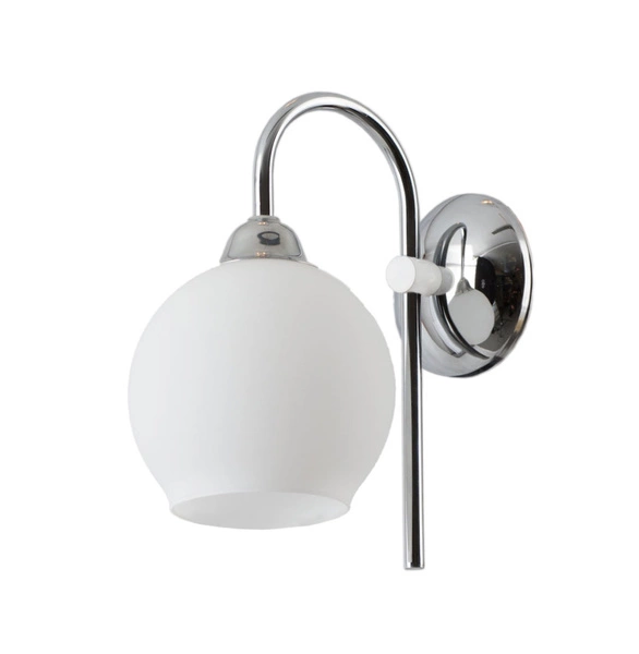 Klasyczny Kinkiet AXEL wys. 28cm 1xE27 15W IP20 | Chrom