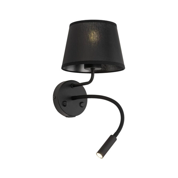 MAJA BLACK KINKIET + USB 10203