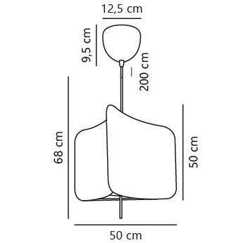 Lampa wisząca TINTO E27 Tekstylia | Czarny