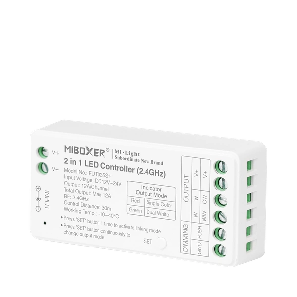 Sterownik LED 2.4GHz 2w1 12V-24VDC 12A | MONO CCT