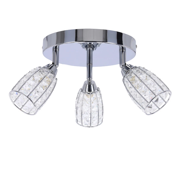 Lampa sufitowa SHIBA, 98-13408, chrom/transparentny, 3x15W G9