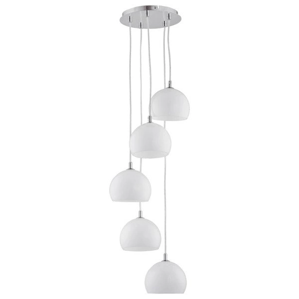 Lampa wisząca zwis WATERFALL biała śr. 28cm
