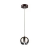 Lampa wisząca z drewna Ball w zestawie 1xLED GU10 5W Drewno bukowe w kolorze orzecha/metal satynowy 5141176
