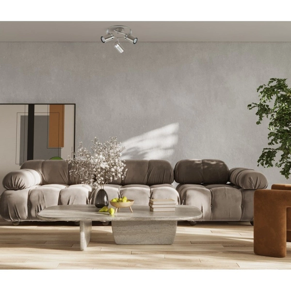 Reflektor sufitowy Palmoni dł. 30cm 3xGU10 | nikiel