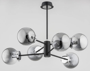 Lampa sufitowa ALFA KRAB CZARNA 6xE14 60cm | 62117