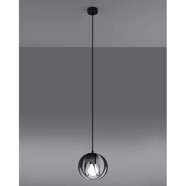 Lampa wisząca TULOS 1, SL.1087, czarna, 1x60W E27