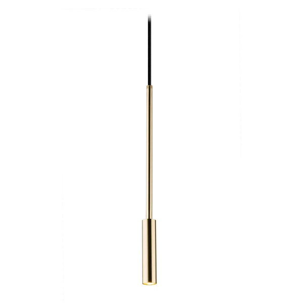 Lampa wisząca Lara 1 - Mosiądz polerowany-czarna (1700 mm) 8346 Antigo