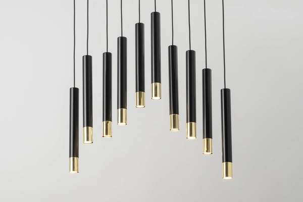 Lampa Sigma SOPEL GRAND 10 czarny/złoty lampa wisząca 33399