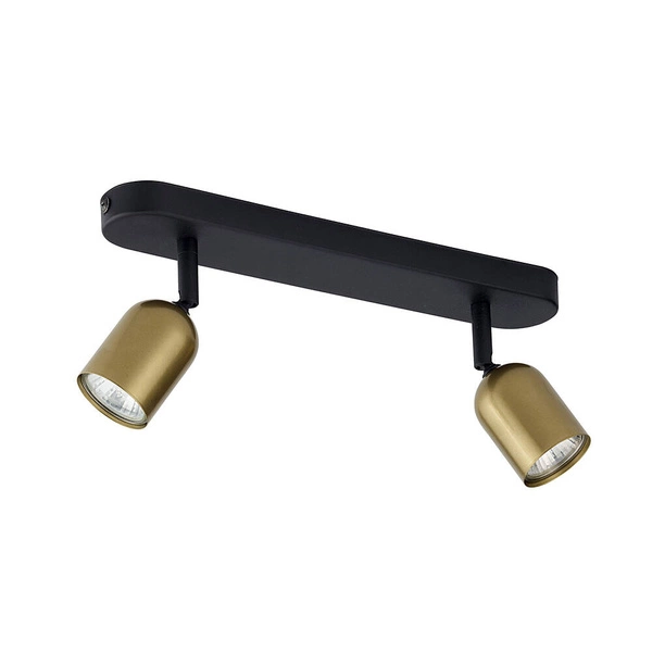 Lampa sufitowa TOP 3303 2xGU10 czarny/złoty 3303