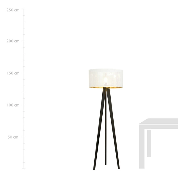 Lampa podłogowa Emibig ASTON LP1 Biały/GOLD 1147/LP1
