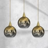 Lampa wisząca MONTE GOLD, MLP8402, złoty/dymiony, 3x60W E27