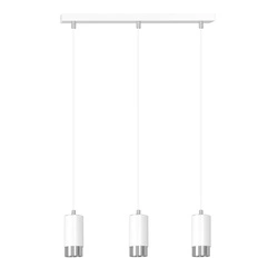 Lampa wisząca Emibig FUMIKO 3 WH/CHROME 814/3