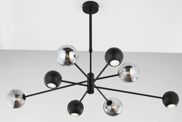 Nowoczesny Żyrandol MOKA wys. 47-69cm 4xG9 4xGU10
14W IP20 | Czarny