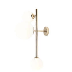 Aldex Elegancki kinkiet DIONE WALL 3 GOLD 1092Y30 1xE27 + 2xE14 | złoty