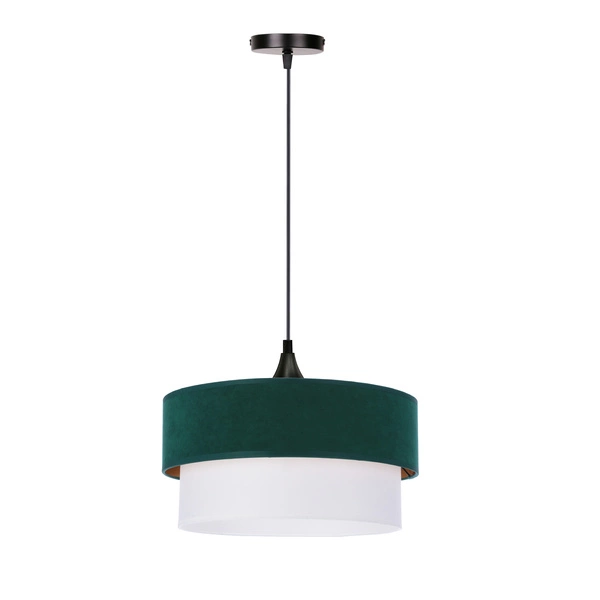Lampa wisząca SINAGRA, 31-19691, butelkowa zieleń/złoty/biały, 1x60W E27