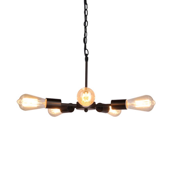 Lampa wisząca SPARTA, 35-09388, czarna, 5x60W E27