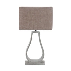 Lampa gabinetowa/stołowa/nocna FEMO 41-79992 podstawa beton/abażur beżowy 1x60W E27