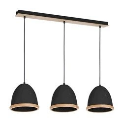 Lampa wisząca nowoczesna zwis STUDIO III czarny szer. 65cm
