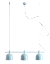 LAMPA WISZĄCA BERYL 3 BABY BLUE