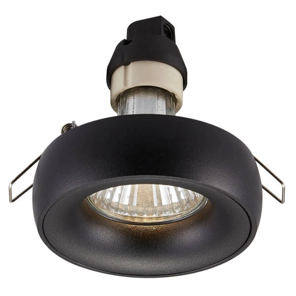 Lampa sufitowa podtynkowa reflektor MOONING SL GU10 śr. 8cm | czarny