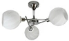 Lampa sufitowa RAUL 33-72221 chromowa z białymi kloszami 3x40W E14