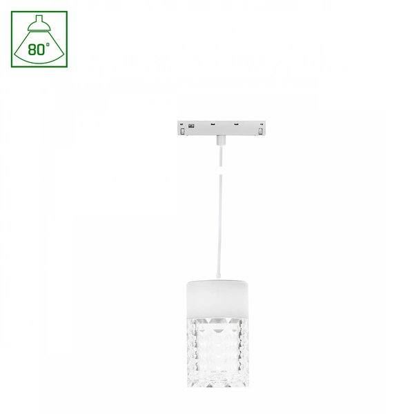 SYSTEM SHIFT BASIC - HANGIT CRYSTAL OPRAWA ZWIS 55X110MM (1100MM WIRE) 7W 2700K BIAŁY