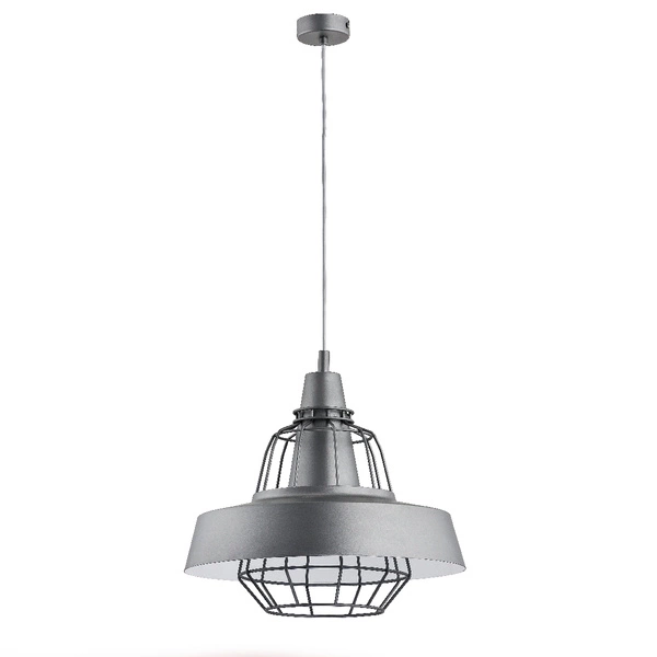 Nowoczesna lampa TAMARIS szara śr. 40cm