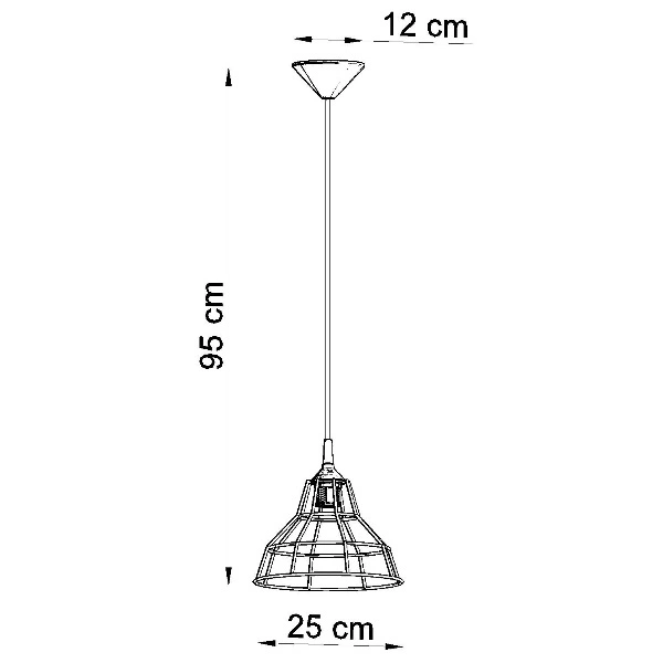 Lampa Wisząca ANATA SL.0145 Biała 1xE27