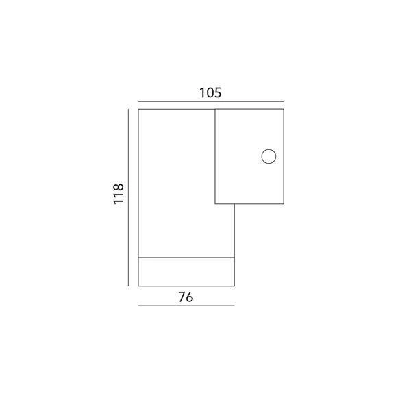 LAMPA OGRODOWA QUAZAR 16 STAL