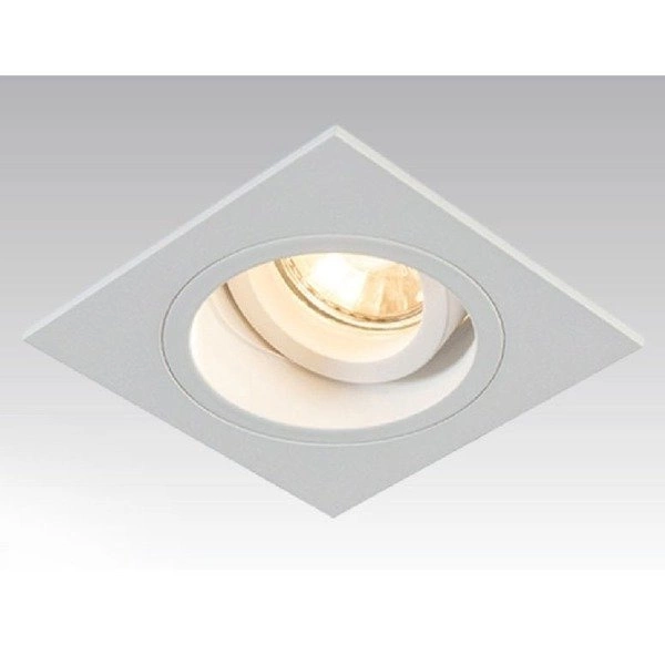 Białe oczko kwadrat CHUCK DL biały GU10