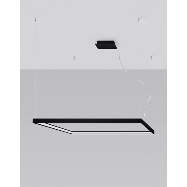 Lampa wisząca NELYA L, czarna, 70W LED, barwa neutralna 4000K, TH.157